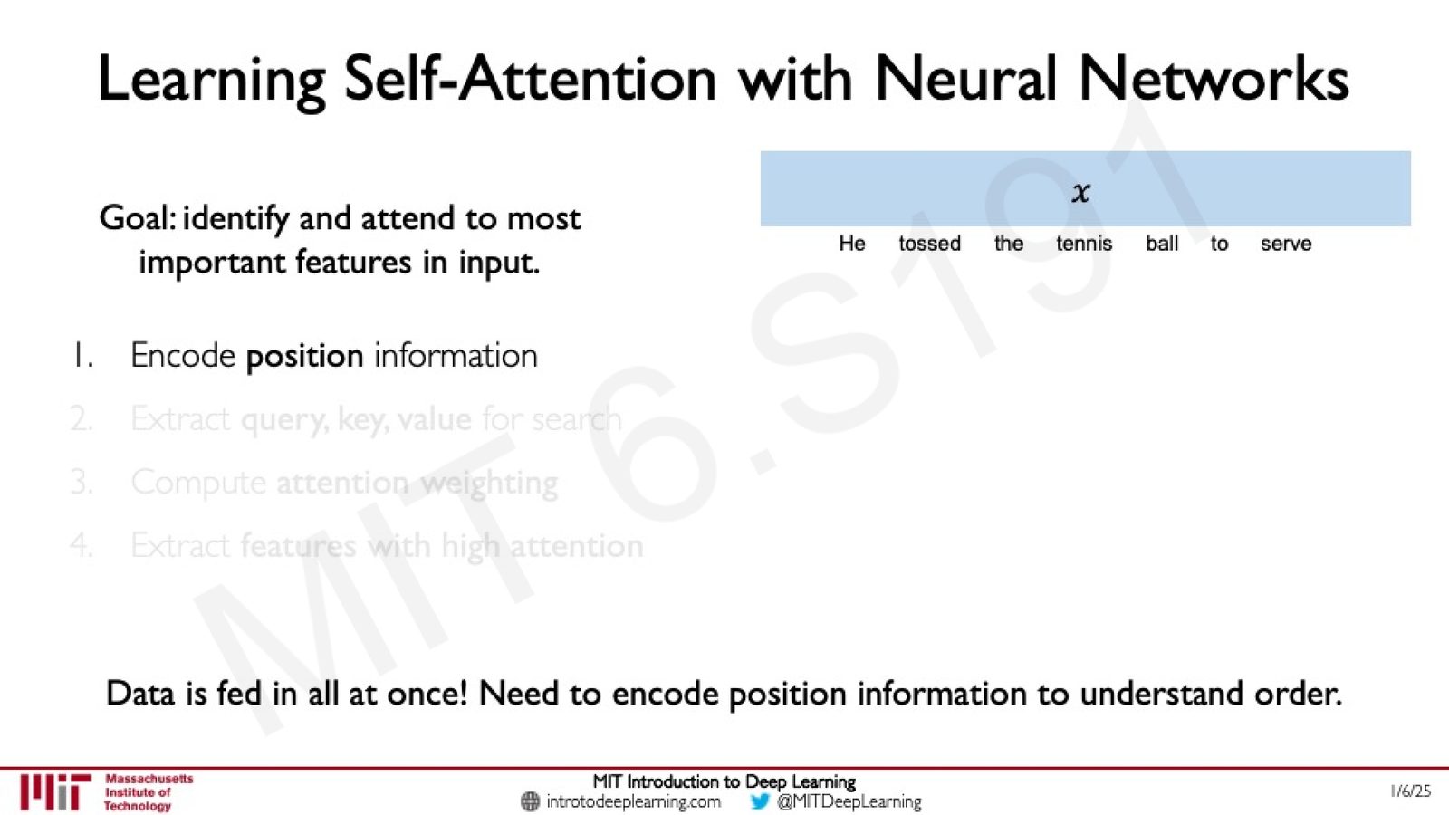 Self-Attention 的四个步骤