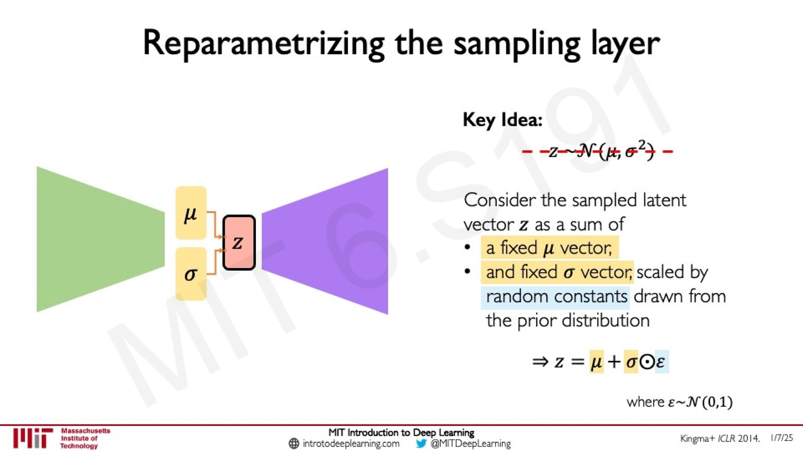 Reparameterization Trick：使采样可微