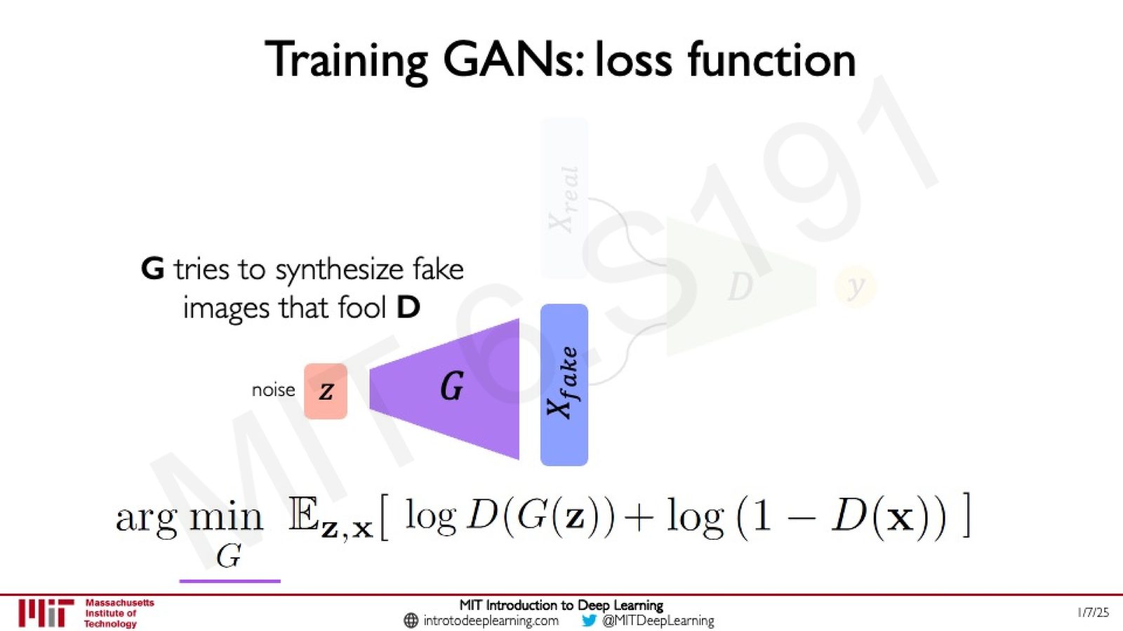 GAN 损失函数：生成器最小化、判别器最大化同一目标