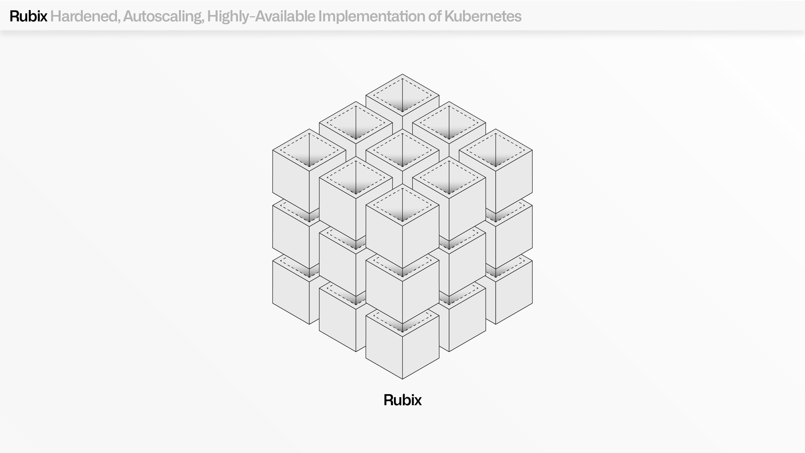 Palantir 官方图将 Rubix 定位为 hardened、autoscaling、highly available Kubernetes 实现。