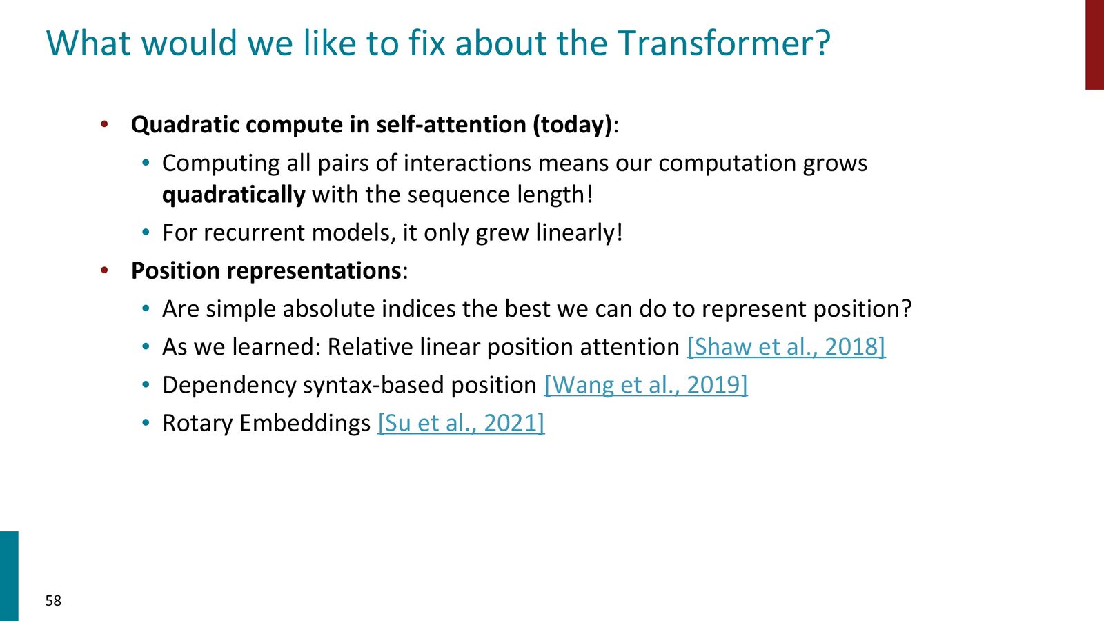Transformer 的主要问题：self-attention 的计算随序列长度二次增长