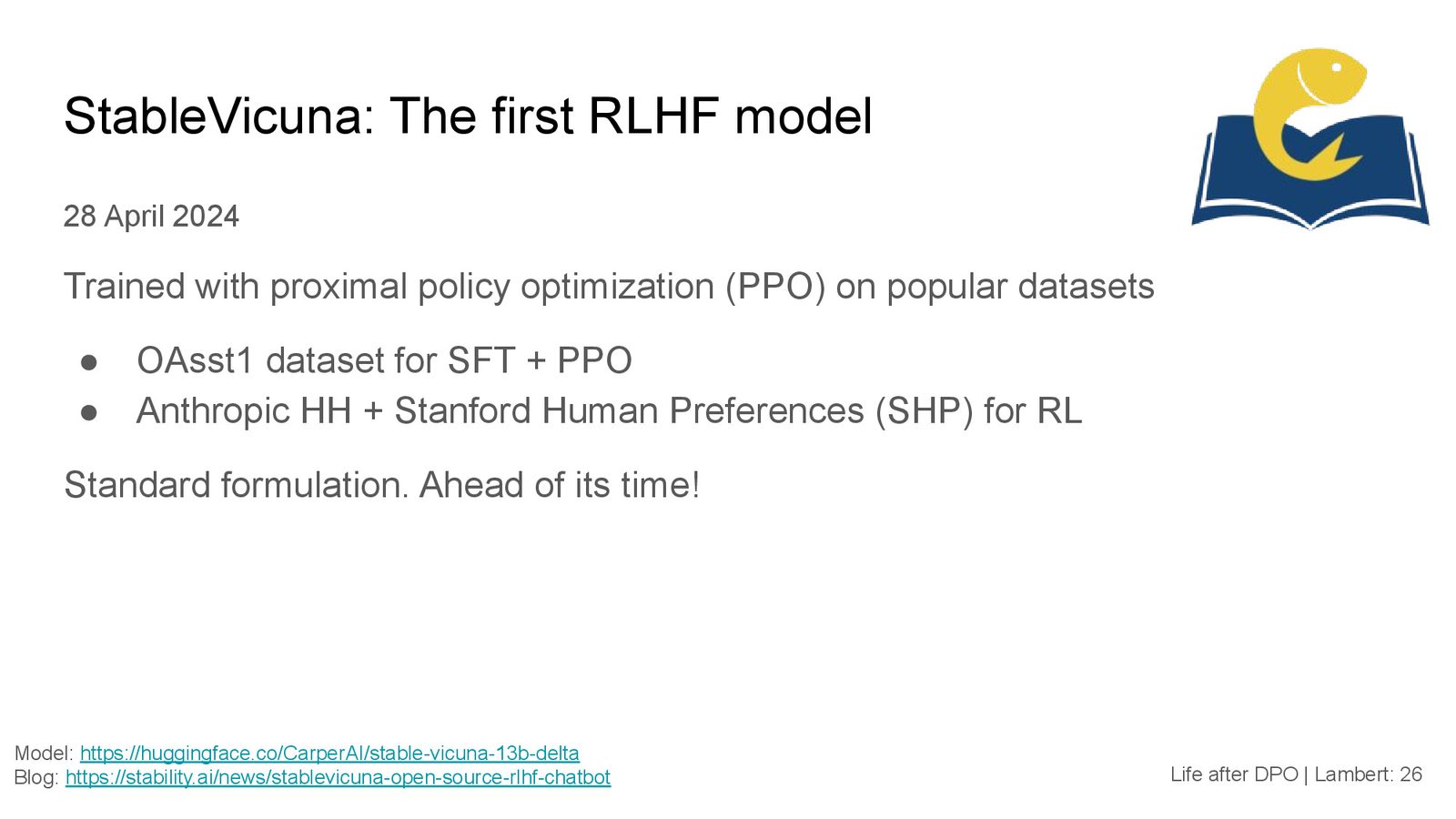 StableVicuna:第一个开源 RLHF 模型,由 Carper AI 发布