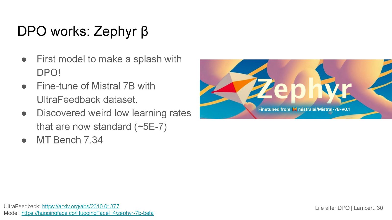 Zephyr 模型:DPO 的首次重大成功