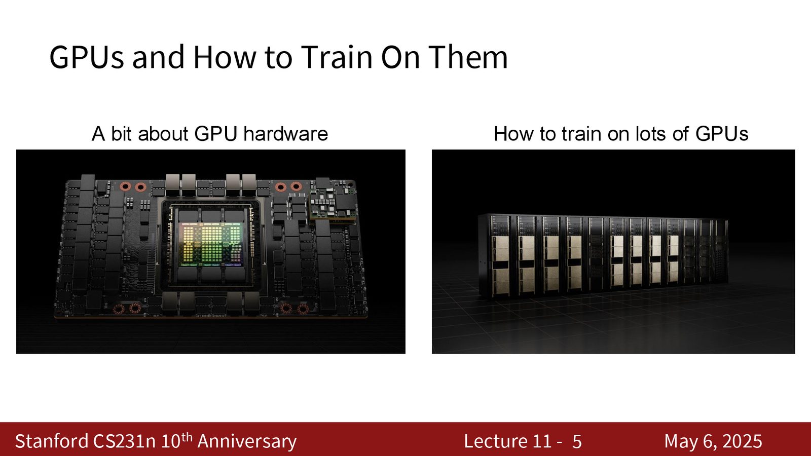 H100 GPU 内部结构：中心是计算核心，周围是 80 GB HBM 内存，二者以约 3 TB/s 带宽连接