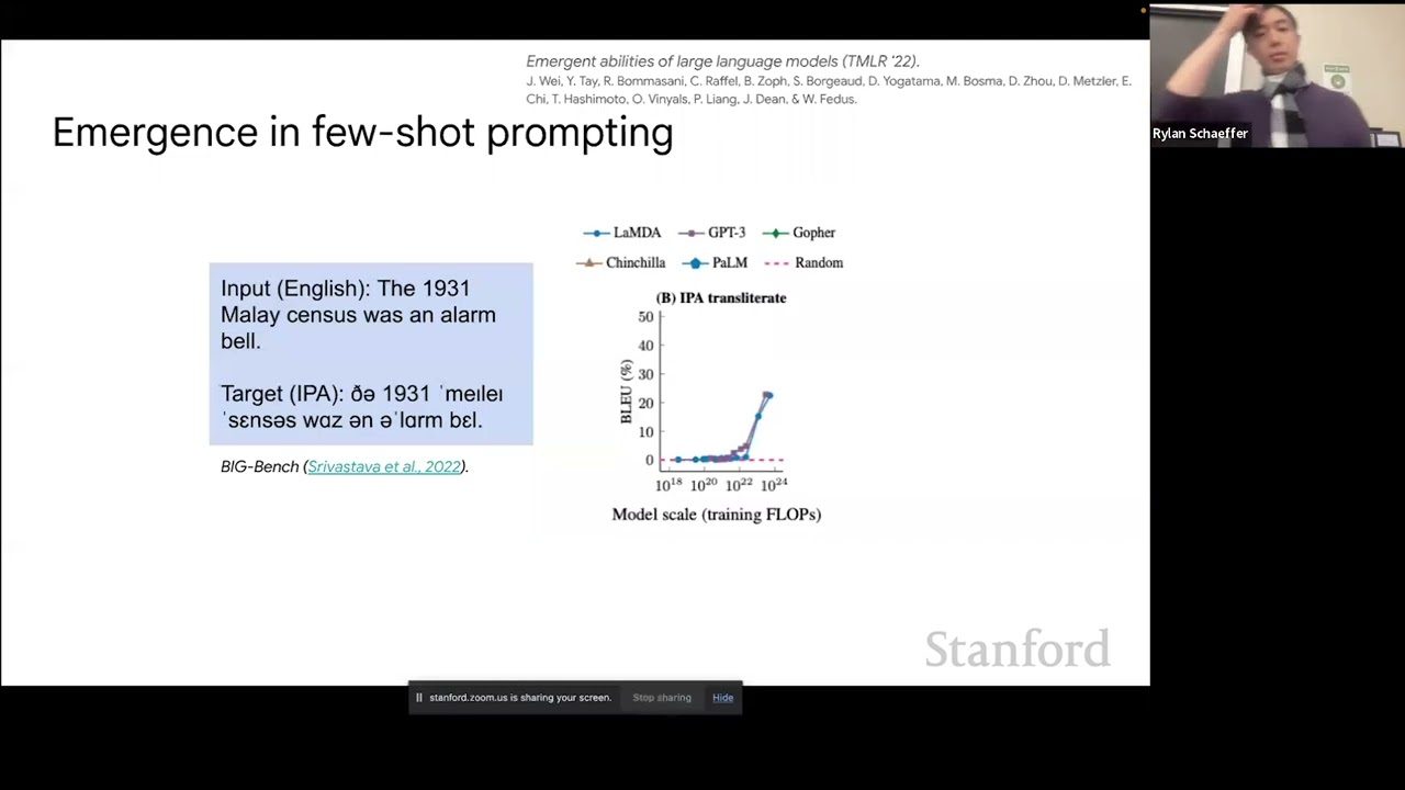 [CS25] Emergent Abilities and Scaling — Jason Wei, Google