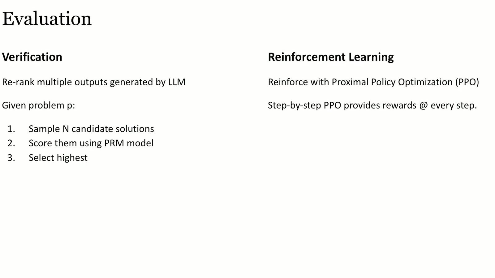 自动训练的 PRM 可用于 rerank，也可作为 PPO reward。