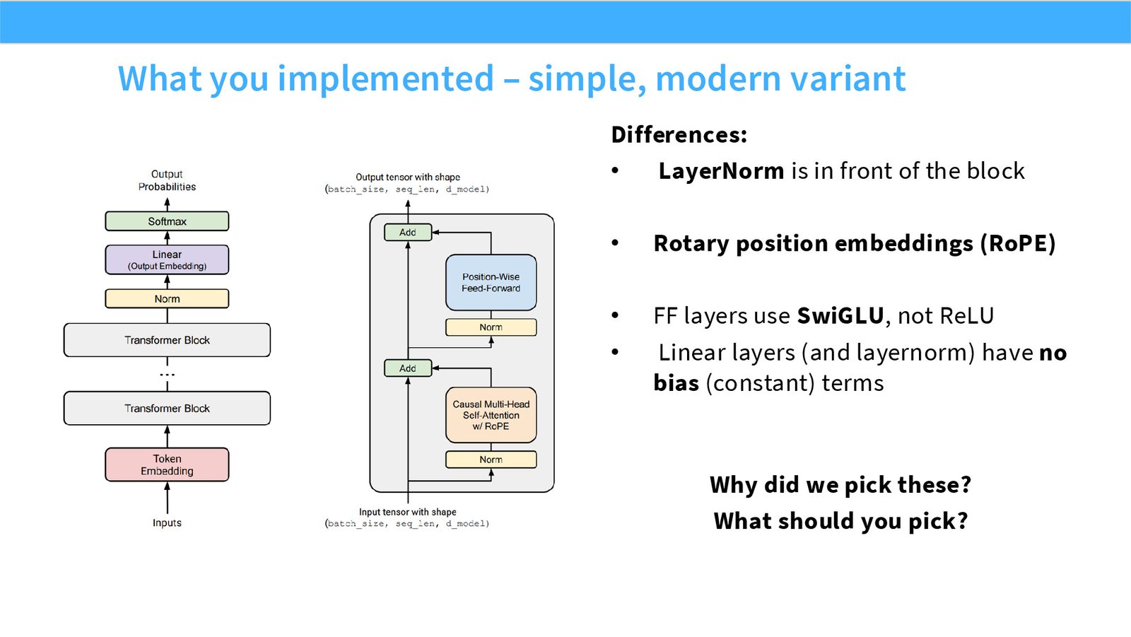 Slide 4: Simple modern variant