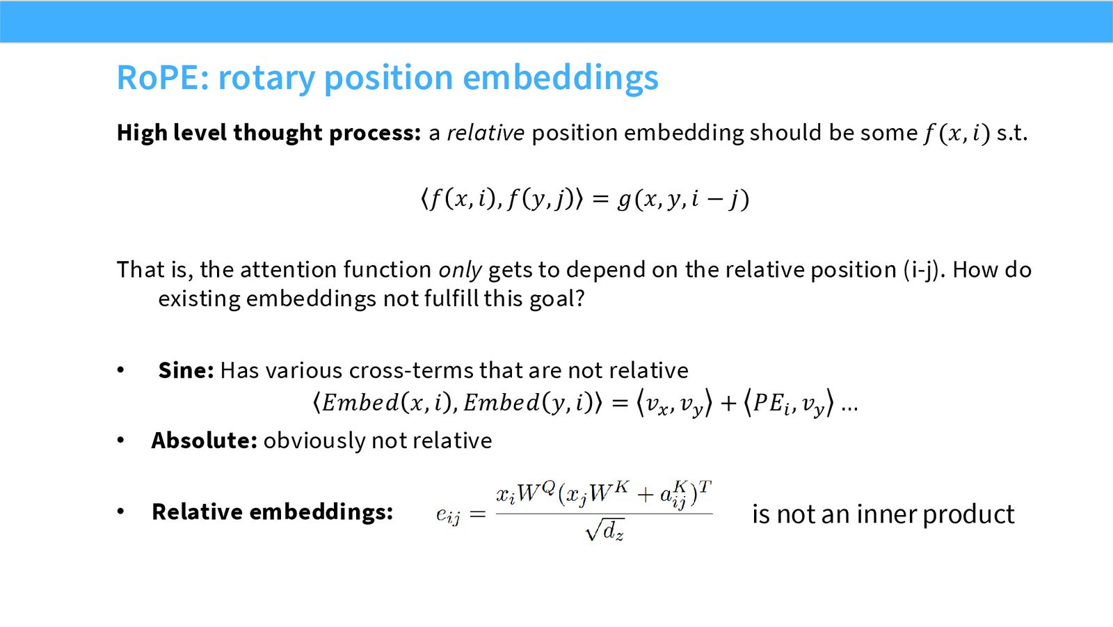 Slide 31: RoPE high-level