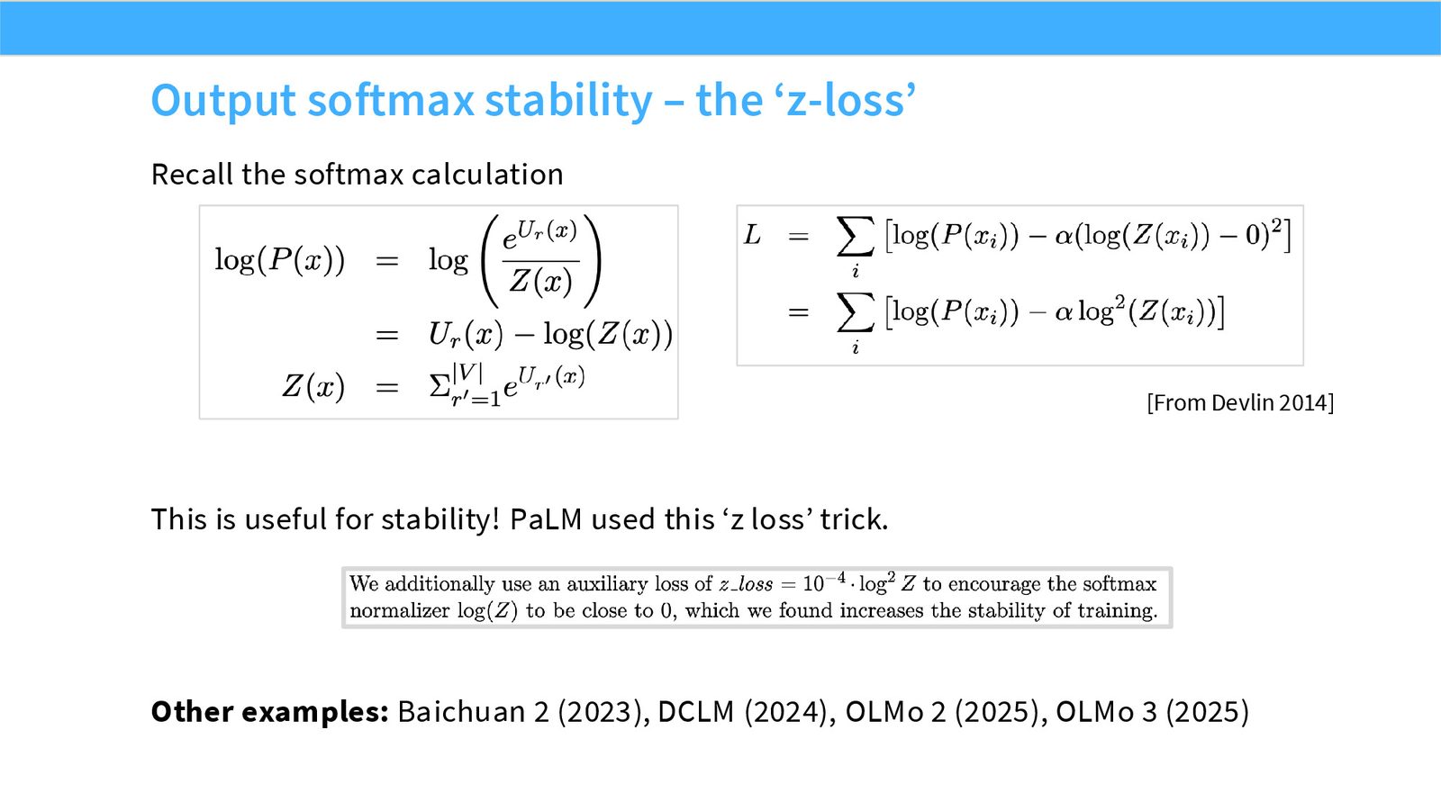 Slide 54: Z-loss