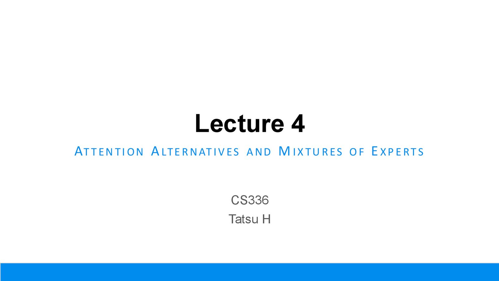 Slide 1: Lecture 4