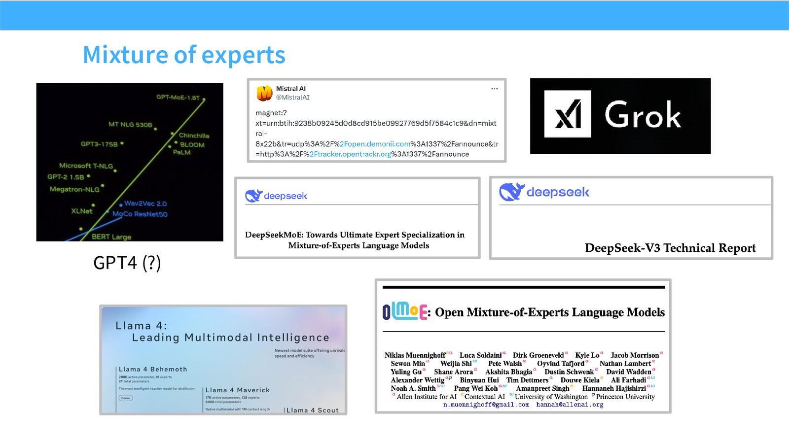 Slide 14: Mixture of experts