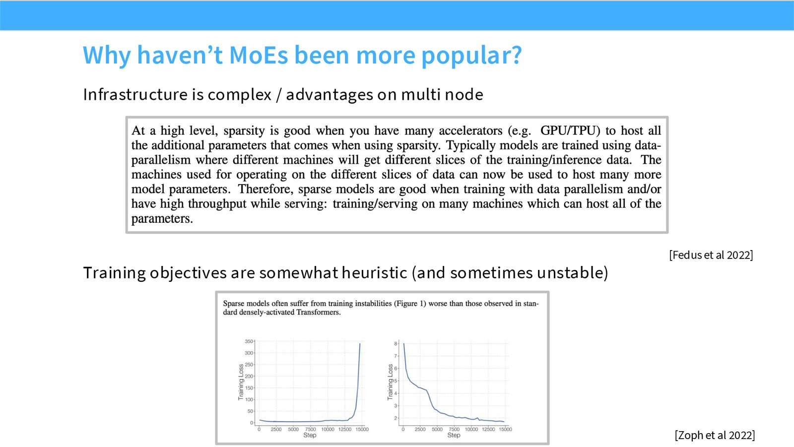 Slide 24: Why haven’t MoEs been more popular?