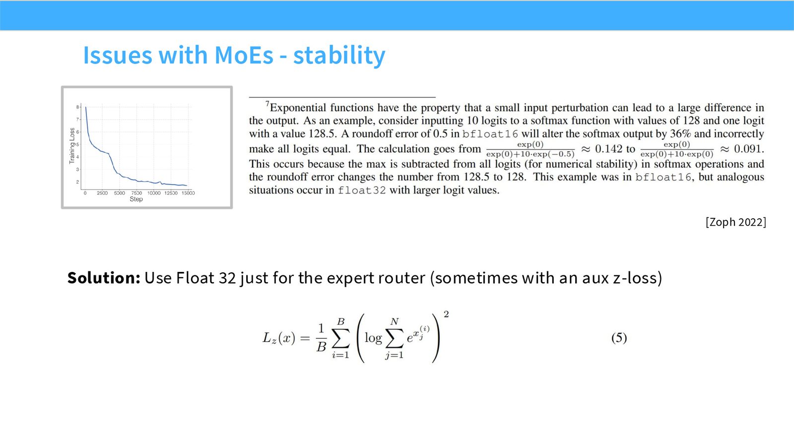 Slide 48: Issues with MoEs - stability