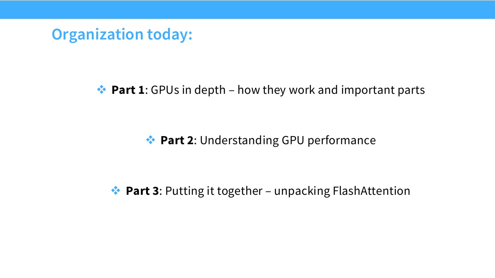 Slide 4: Organization today: