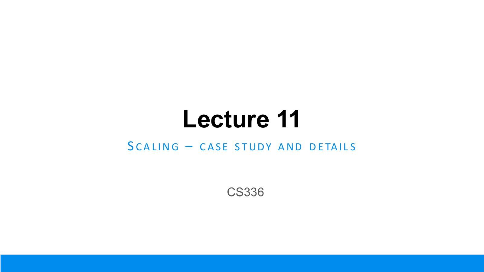 CS336 2026 Lecture 11:Scaling Case Study and Details