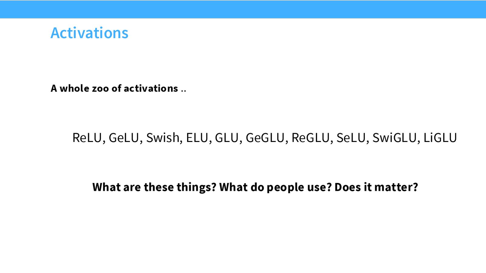GLU 变体的实验对比：GLU 变体（加粗）在各项指标上一致优于非门控变体