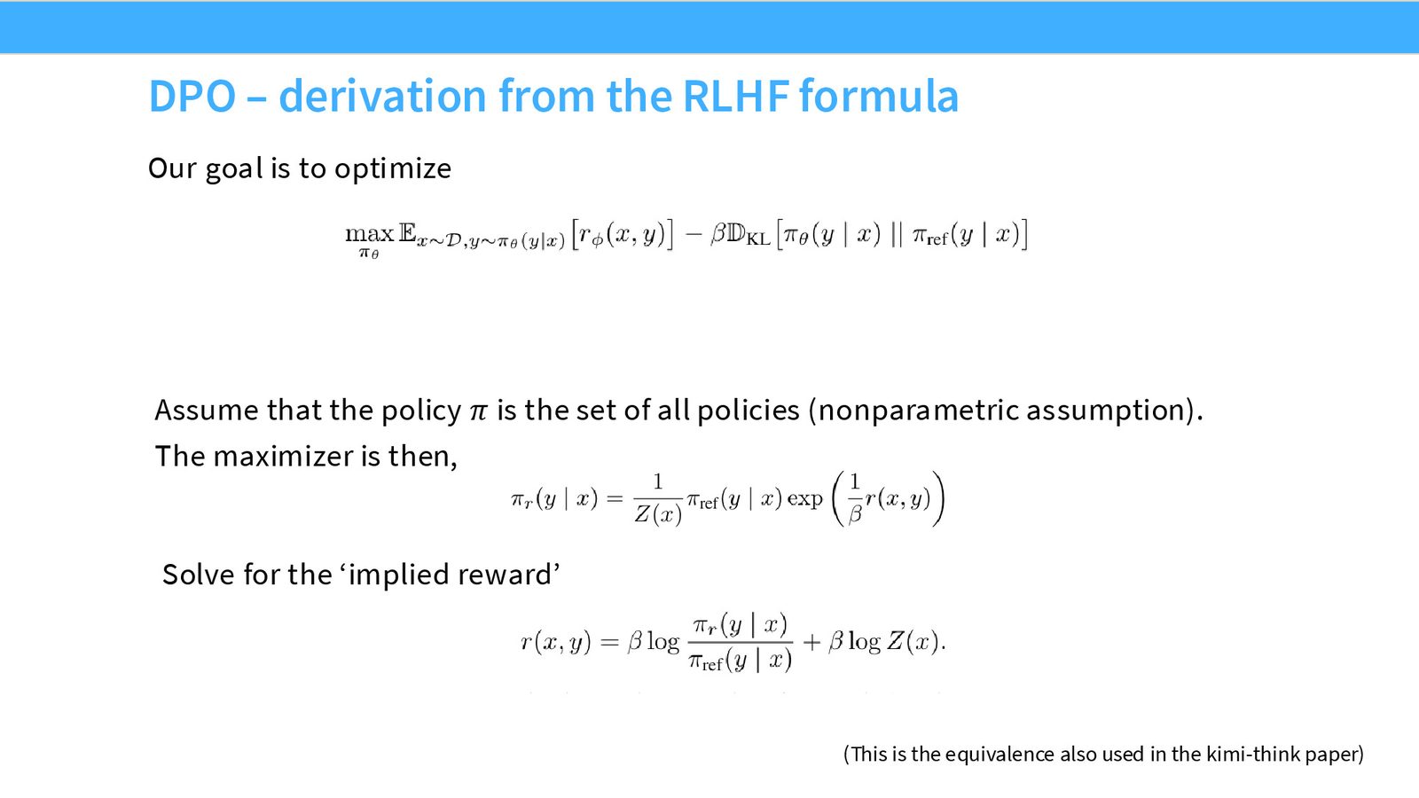 DPO 的直觉：去掉 reward model，去掉 on-policy rollouts，把优化变成对好坏样本的直接梯度更新