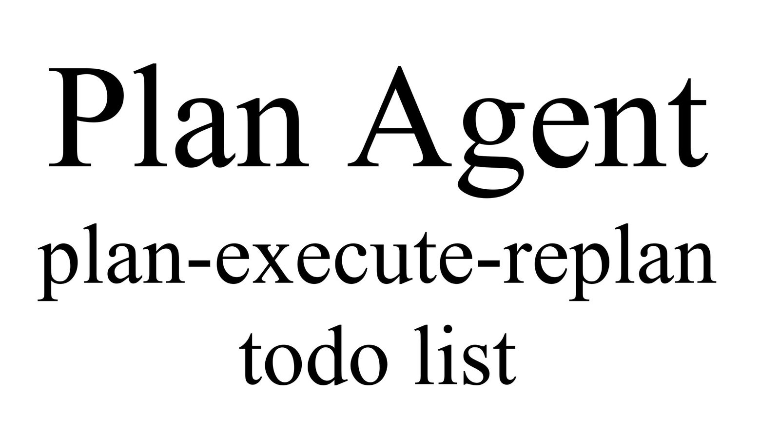 Planning Agent：Plan-Execute-RePlan