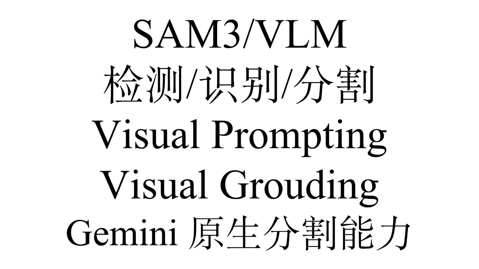 SAM3 与 VLM：Visual Prompting 与 Grounding